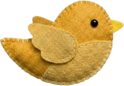 Bird felt piece