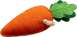 Carrot felt piece