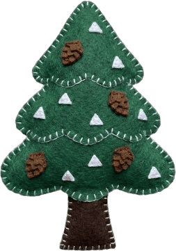 Pine Tree felt piece